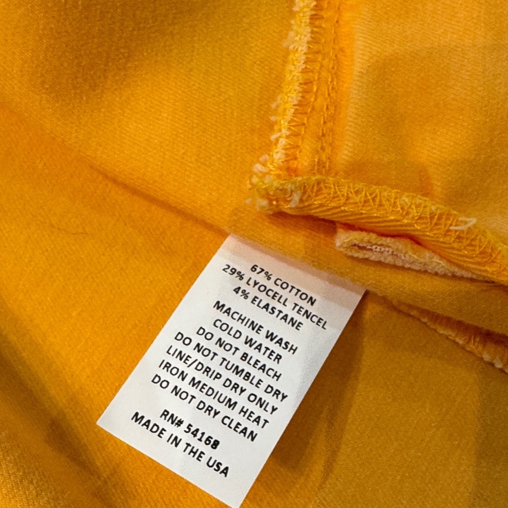 Stylish Light Pumpkin Orange Jean Jacket GREAT CONDITION!! - Picture 7 of 8